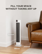 2000W Electric Heater Thermostat Remote 3 Modes 24h