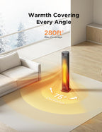 2000W Electric Heater Thermostat Remote 3 Modes 24h