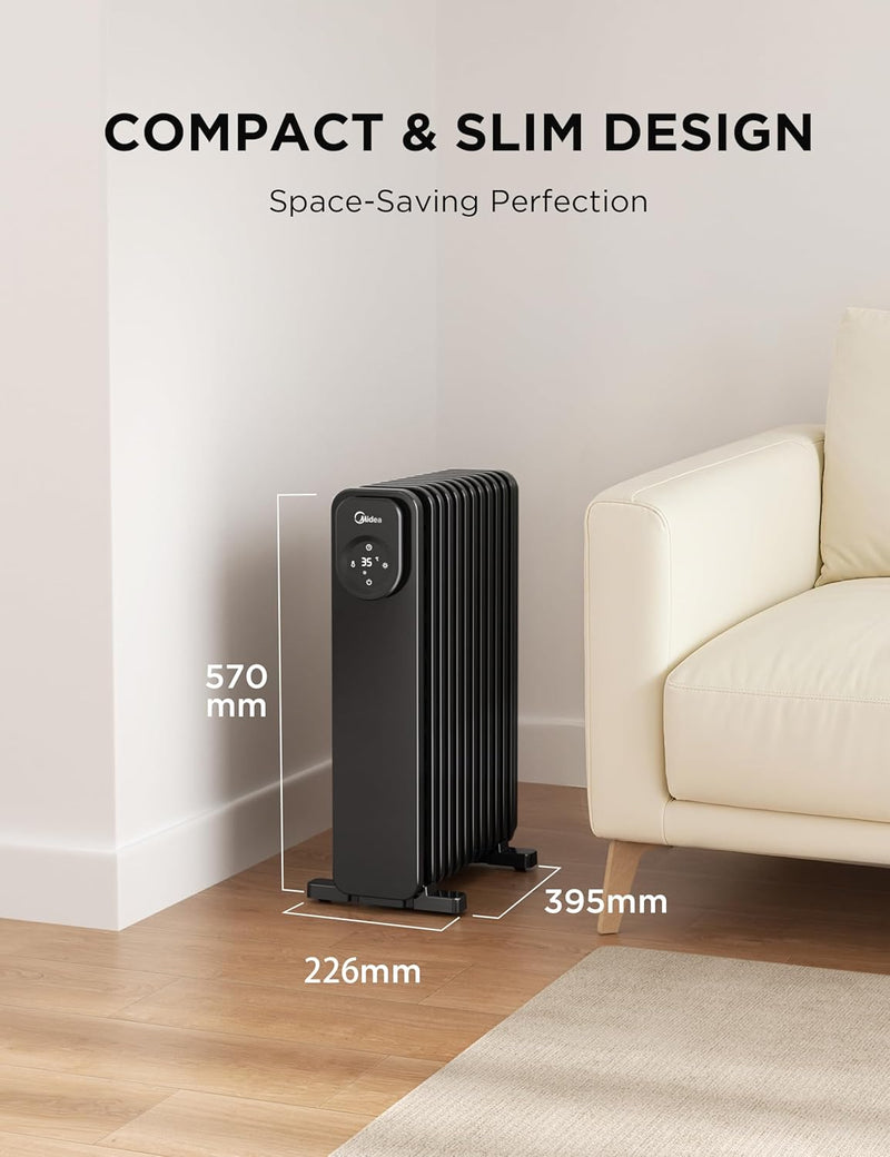 2000W Electric Heater Thermostat Remote 3 Modes 24h