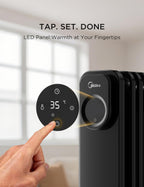2000W Electric Heater Thermostat Remote 3 Modes 24h