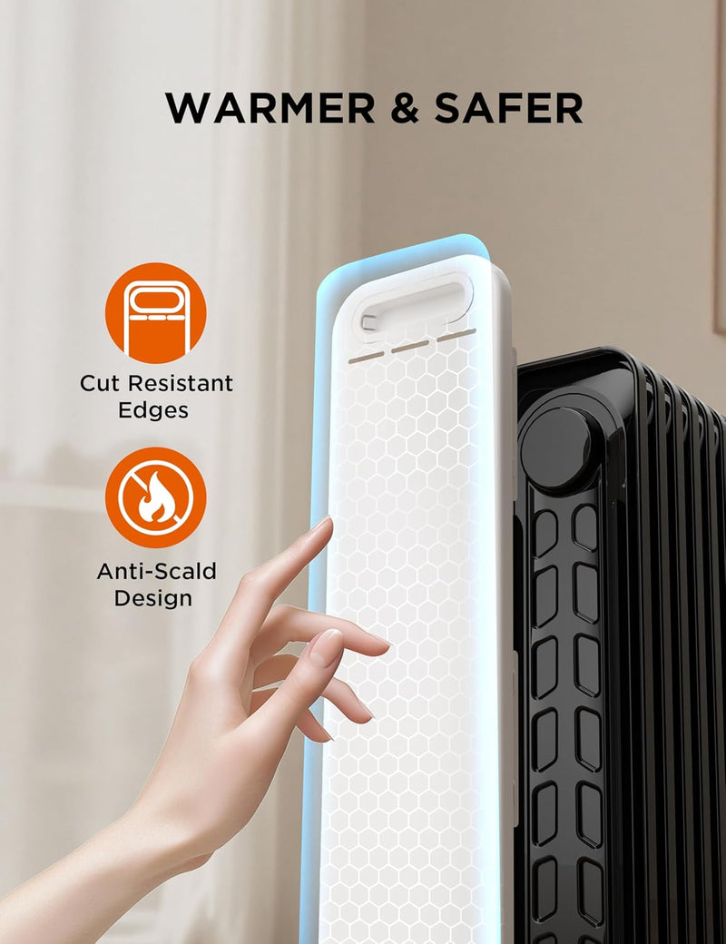 2000W Electric Heater Thermostat Remote 3 Modes 24h