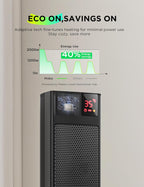 2000W Electric Heater Thermostat Remote 3 Modes 24h