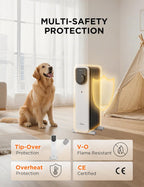 2000W Electric Heater Thermostat Remote 3 Modes 24h
