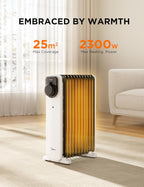 2000W Electric Heater Thermostat Remote 3 Modes 24h