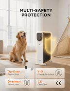 2000W Electric Heater Thermostat Remote 3 Modes 24h