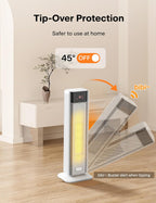 Electric Heater 2000W Energy Efficient Silent Space Portable