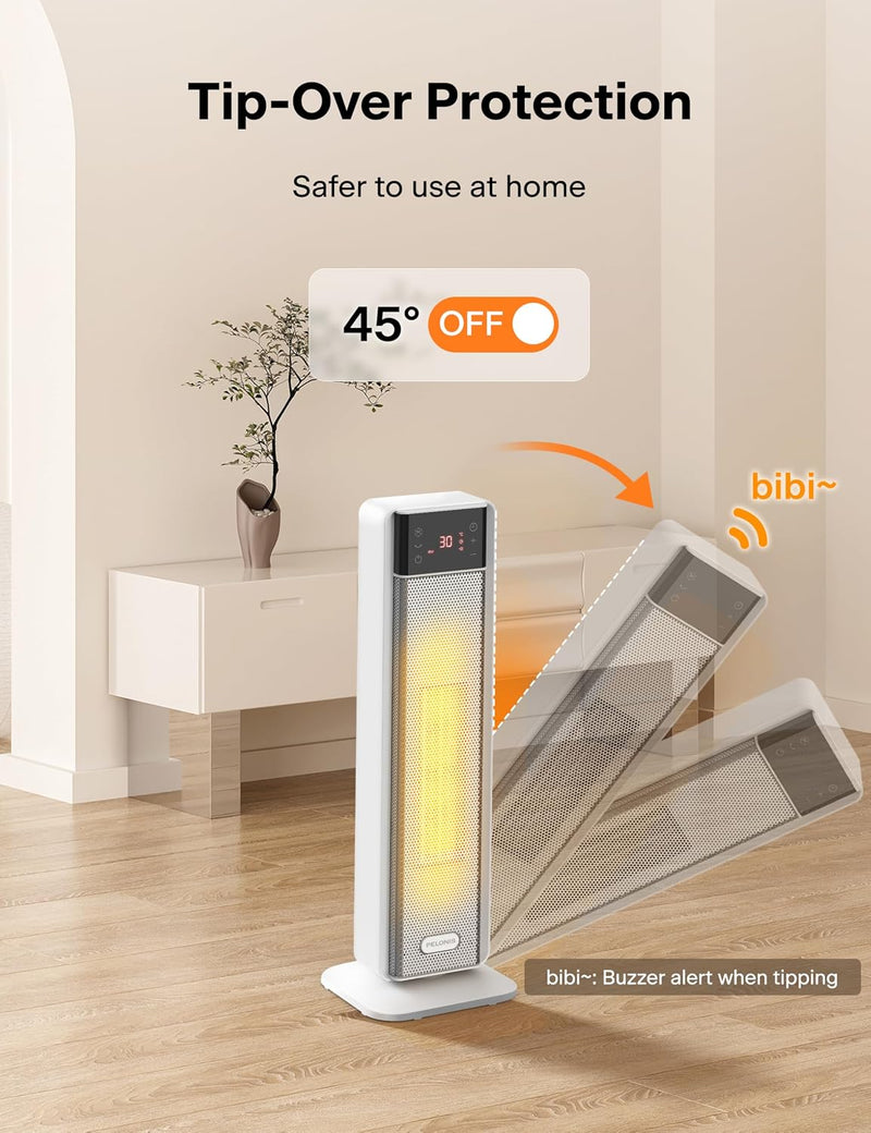 Electric Heater 2000W Energy Efficient Silent Space Portable