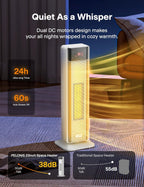 Electric Heater 2000W Energy Efficient Silent Space Portable