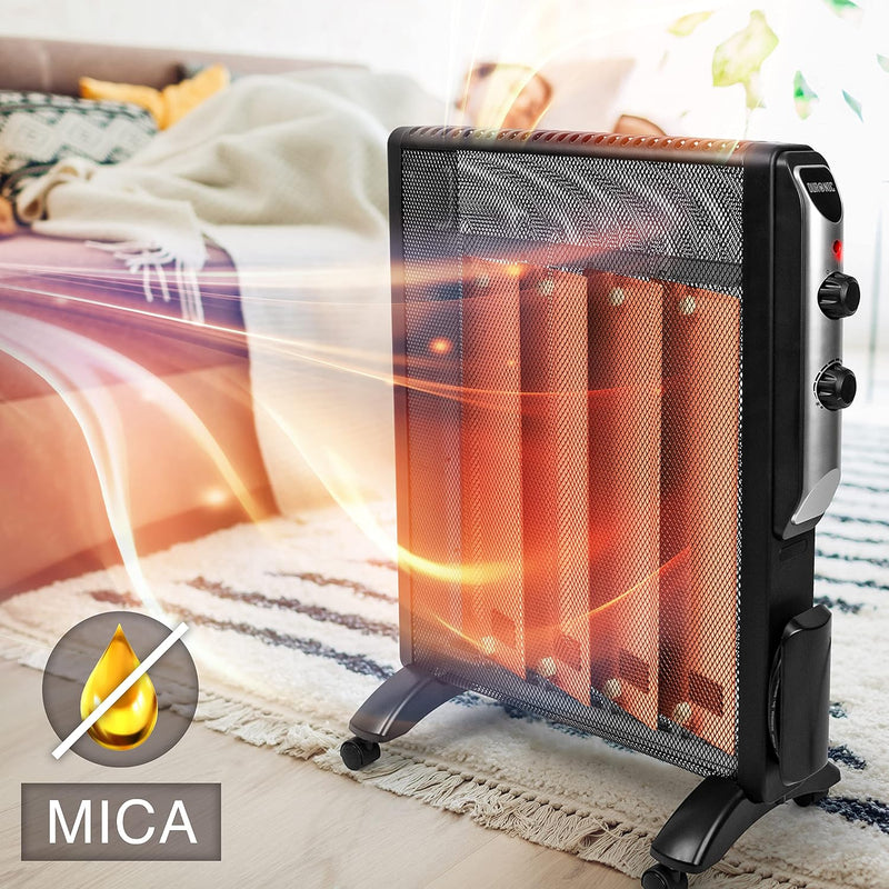 Electric Heater Oil Free Radiator Convection 2000W Standing