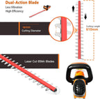 Electric Hedge Trimmer Corded 4.8amp 24inch Dual-Action Laser
