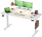 Electric Height Adjustable Desk with 2 Fabric Drawers