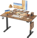 Electric Height Adjustable Desk with 2 Fabric Drawers