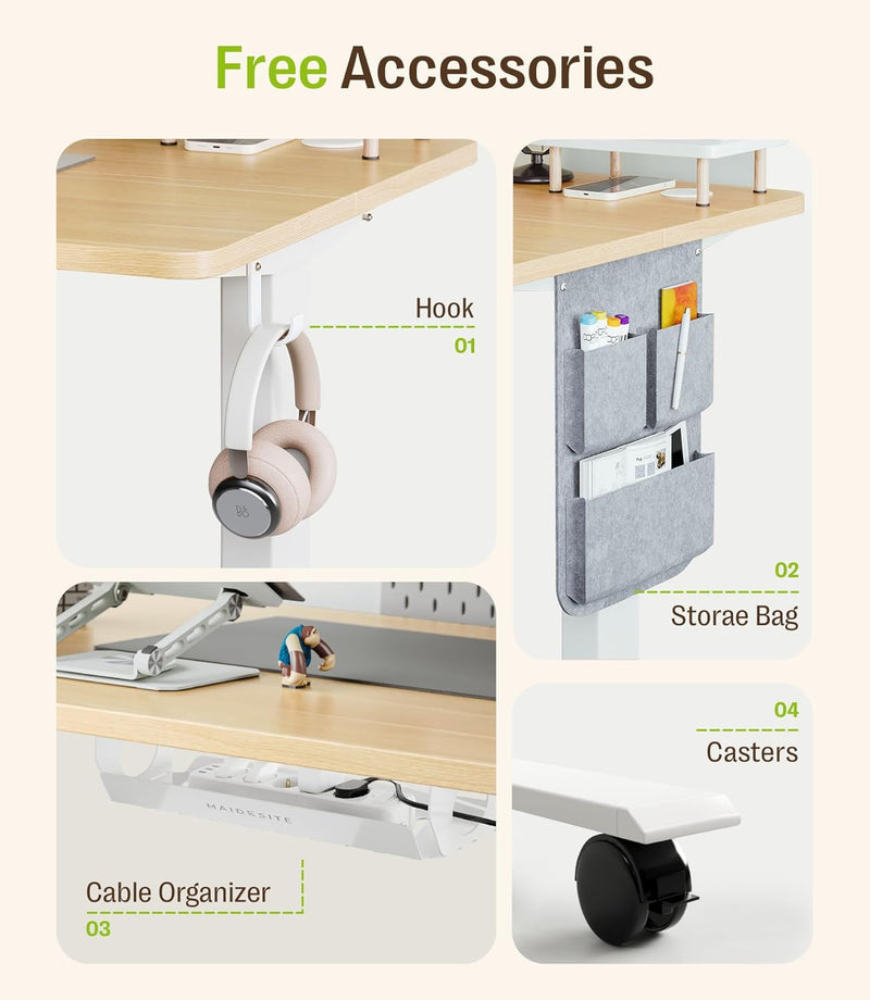 Electric Height Adjustable Standing Desk Sit Stand