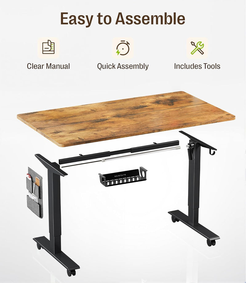 Electric Height Adjustable Standing Desk Sit Stand