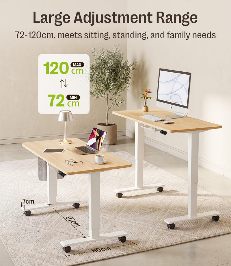 Electric Height Adjustable Standing Desk Sit Stand