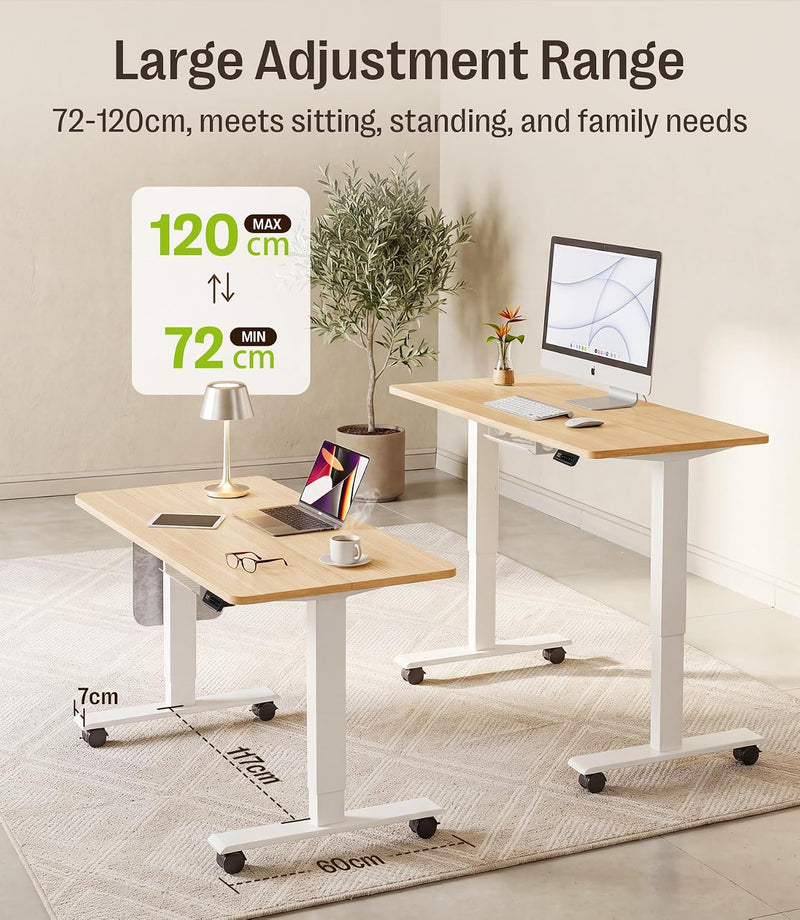Electric Height Adjustable Standing Desk Sit Stand