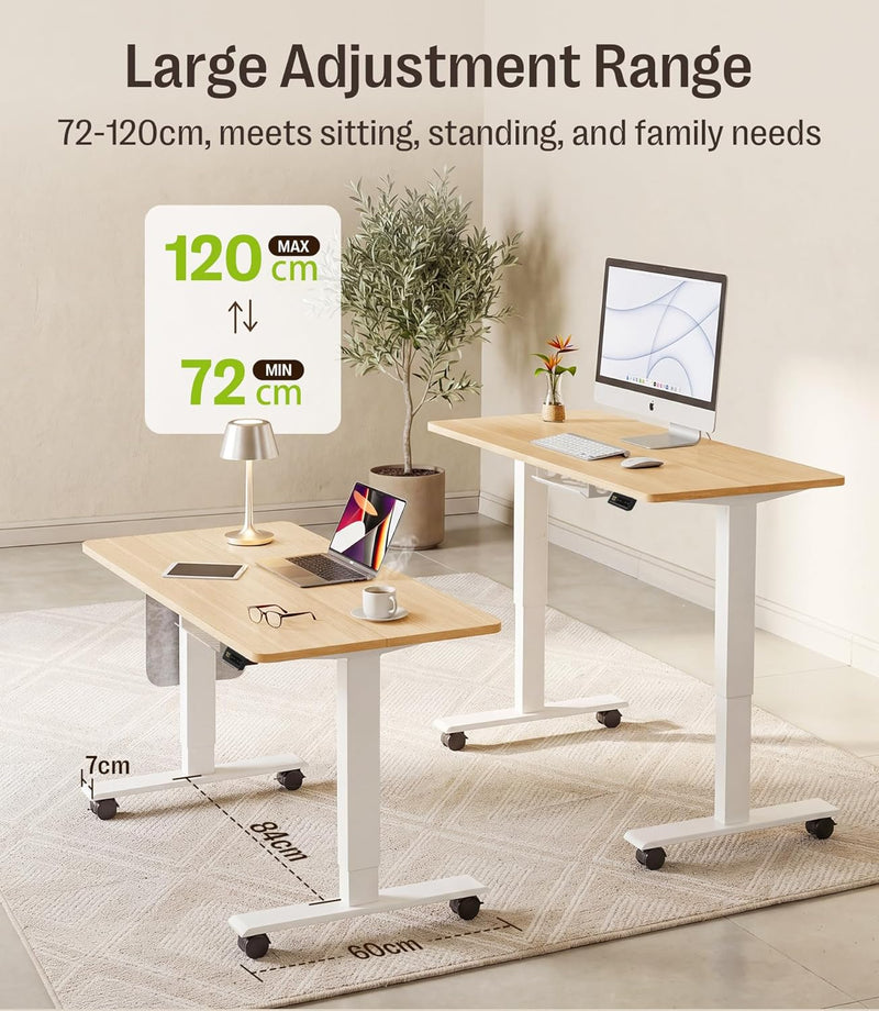 Electric Height Adjustable Standing Desk Sit Stand