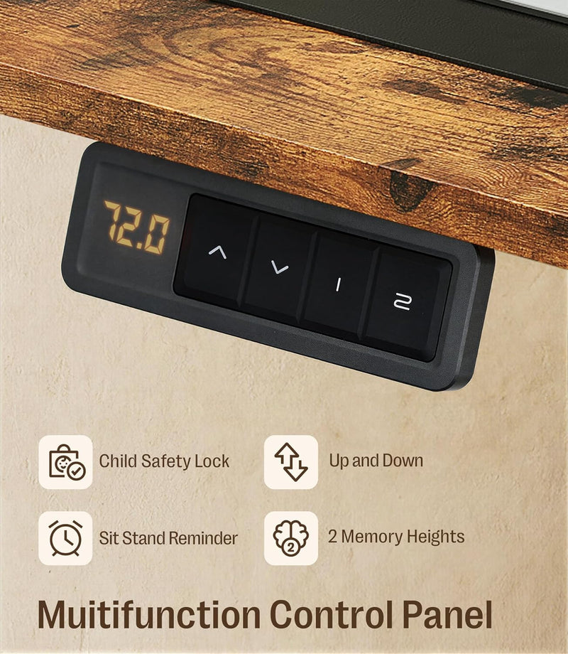 Electric Height Adjustable Standing Desk Sit Stand