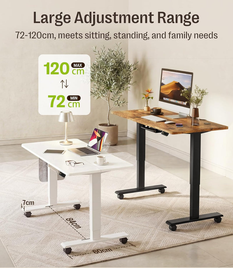 Electric Height Adjustable Standing Desk Sit Stand