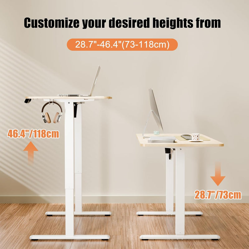 Electric Height Adjustable Standing Desk Sit Stand