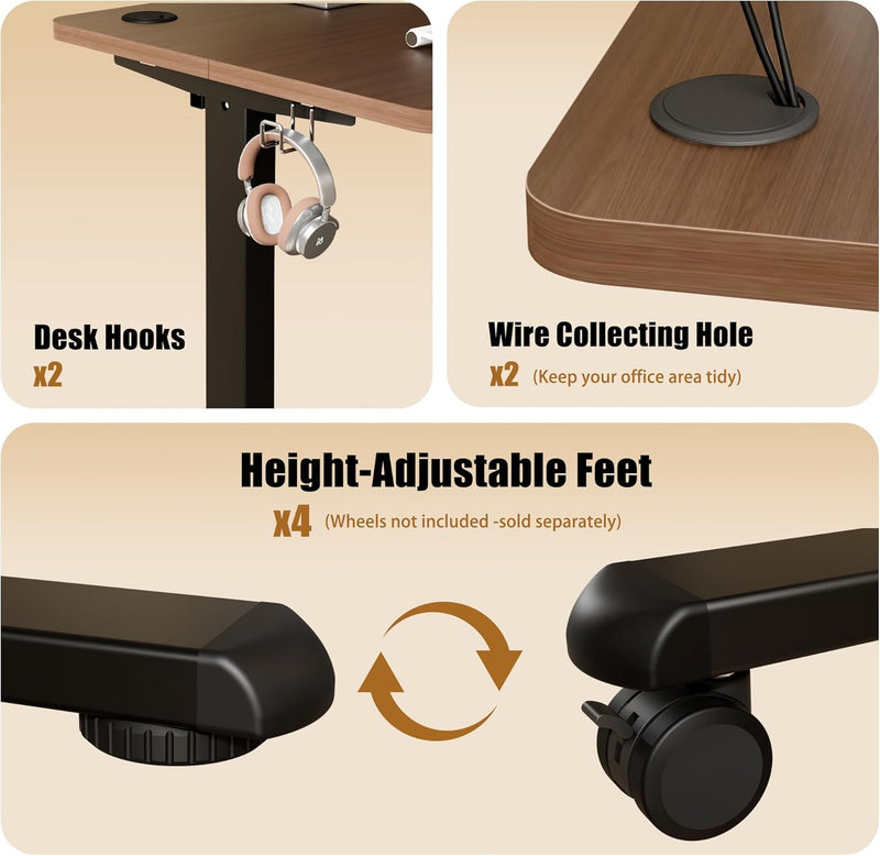 Electric Height Adjustable Standing Desk Sit Stand