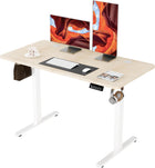 White Frame + Oak Desktop