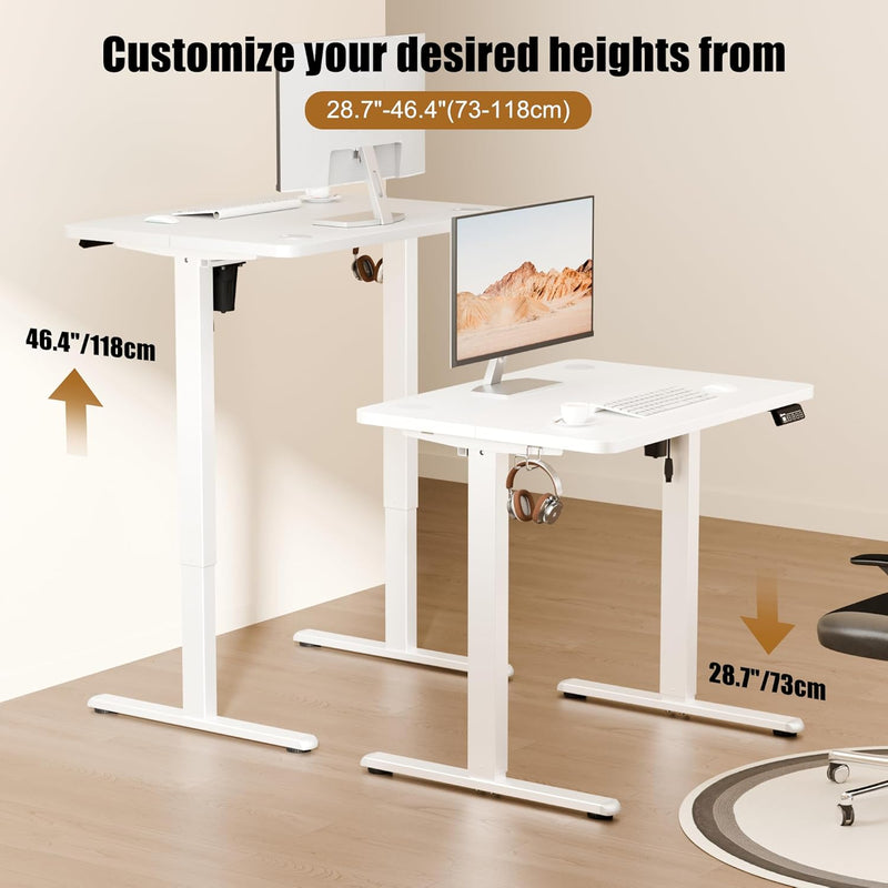 Electric Height Adjustable Standing Desk Sit Stand