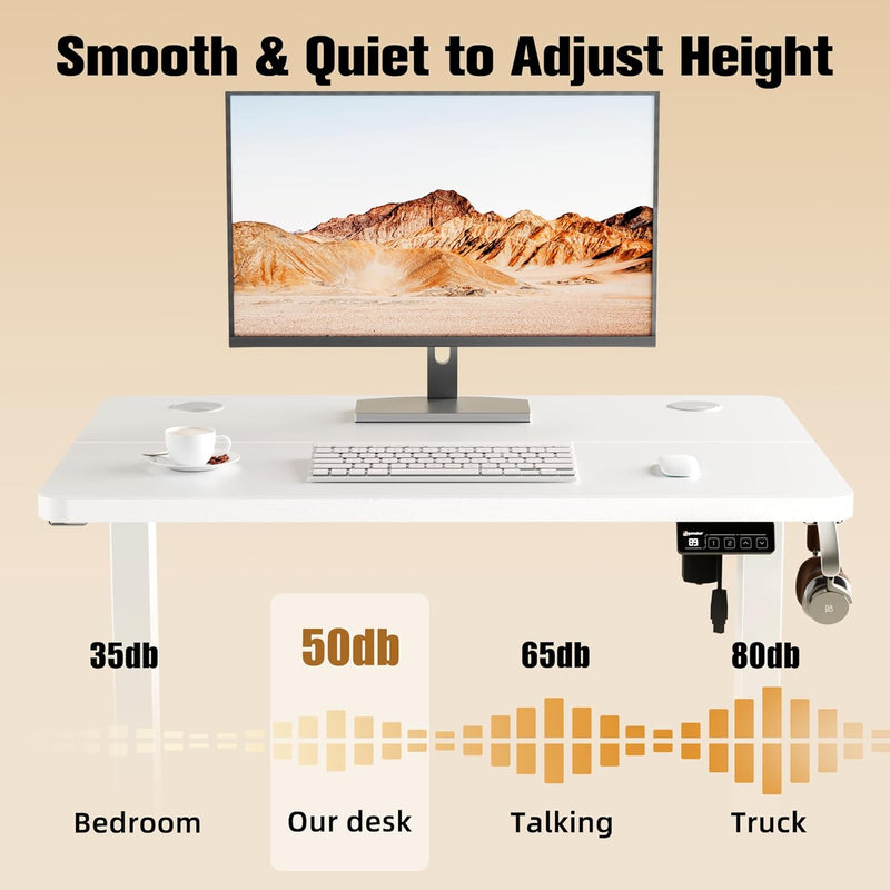 Electric Height Adjustable Standing Desk Sit Stand