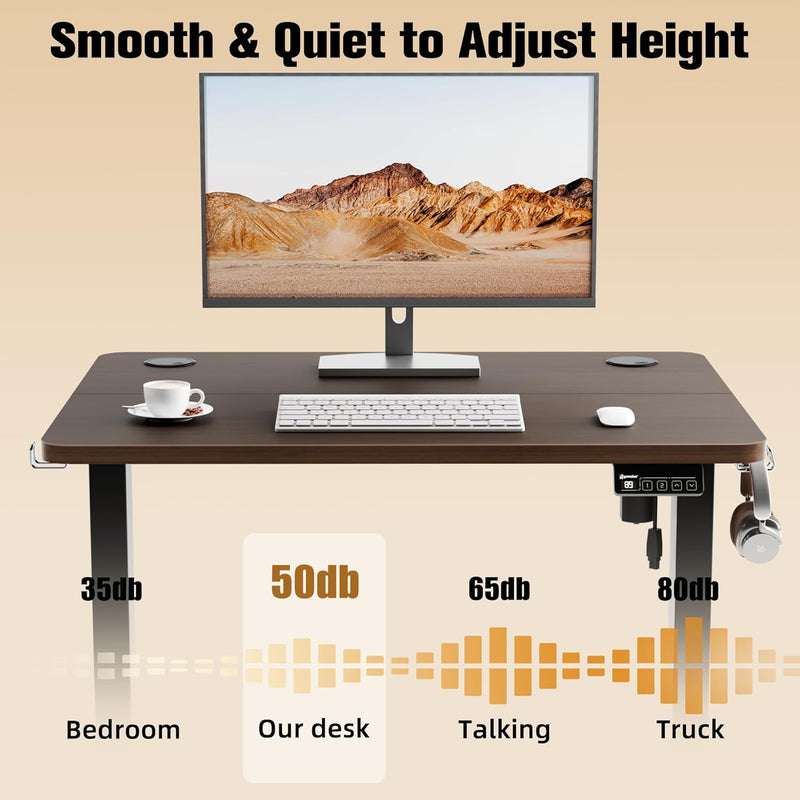 Electric Height Adjustable Standing Desk Sit Stand