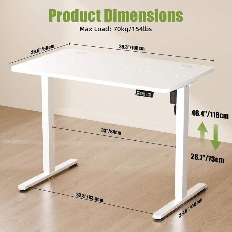 Electric Height Adjustable Standing Desk Sit Stand