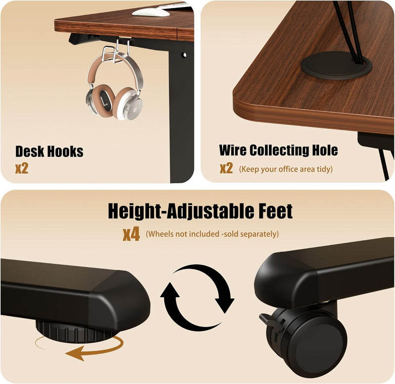 Electric Height Adjustable Standing Desk Sit Stand