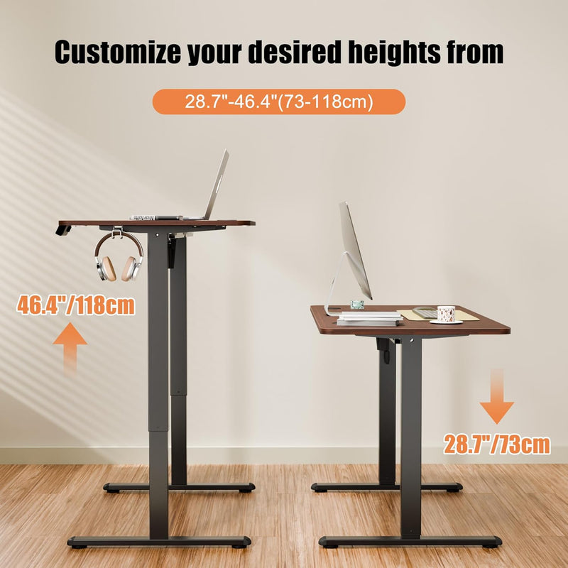 Electric Height Adjustable Standing Desk Sit Stand