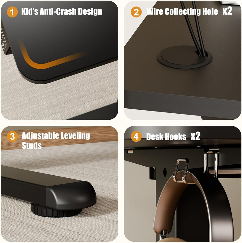 Electric Height Adjustable Standing Desk Sit Stand