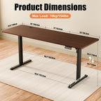 Electric Height Adjustable Standing Desk Sit Stand