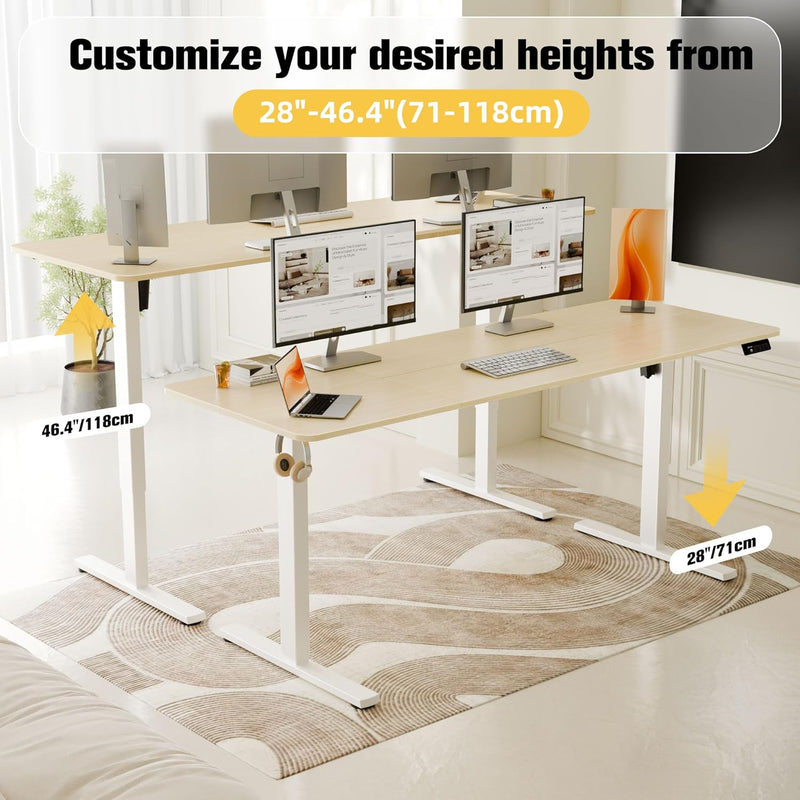 Electric Height Adjustable Standing Desk Sit Stand