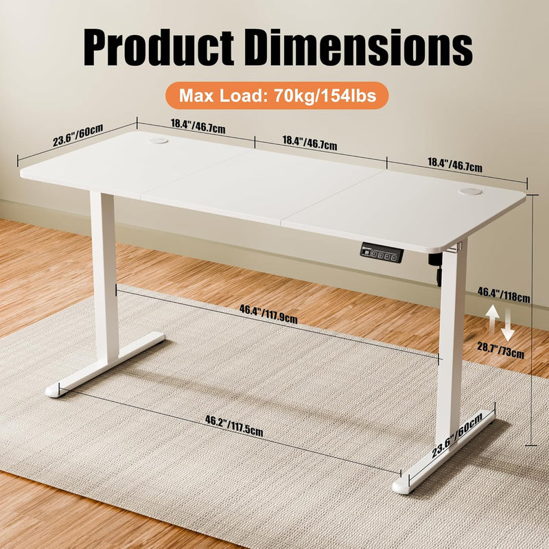 Electric Height Adjustable Standing Desk Sit Stand