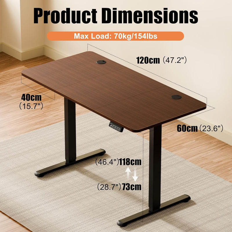 Electric Height Adjustable Standing Desk Sit Stand