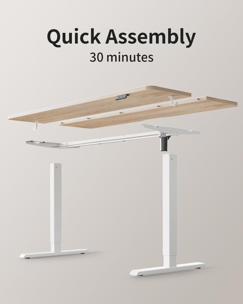 Electric Height Adjustable Standing Desk with Digital Display