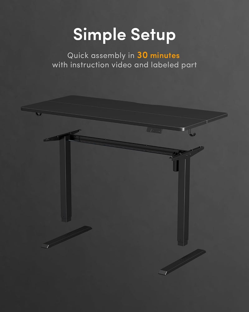 Electric Height Adjustable Standing Desk with Digital Display