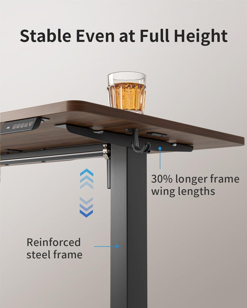 Electric Height Adjustable Standing Desk with Digital Display