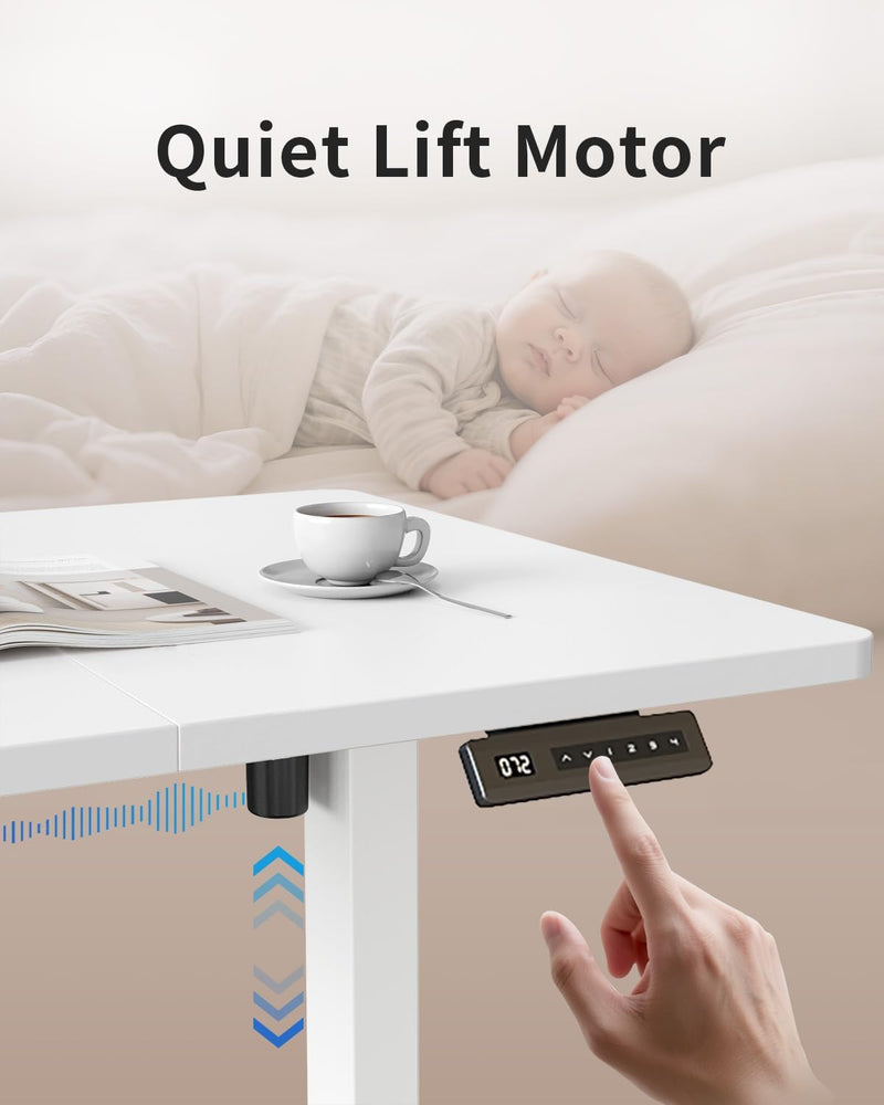 Electric Height Adjustable Standing Desk with Digital Display
