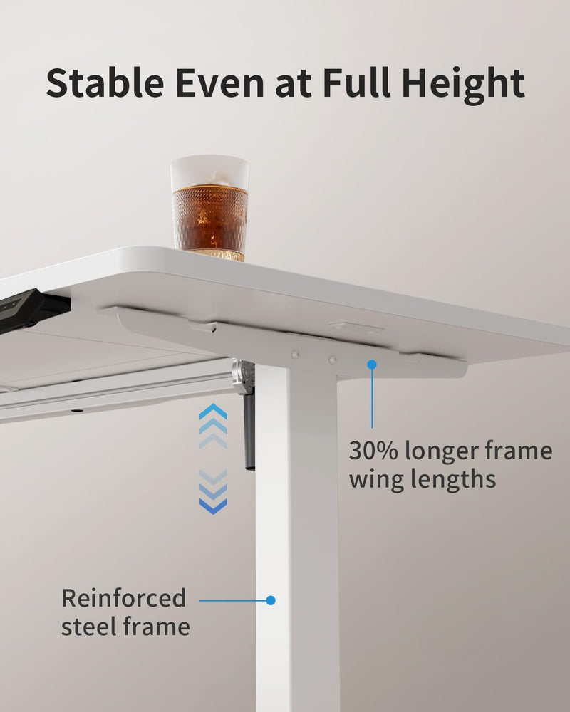 Electric Height Adjustable Standing Desk with Digital Display