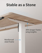 Electric Height Adjustable Standing Desk with Digital Display
