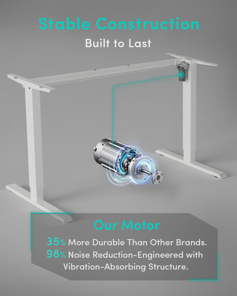 Electric Height Adjustable Standing Desk with Digital Display