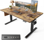 Electric Height Adjustable Standing Desk with Digital Display