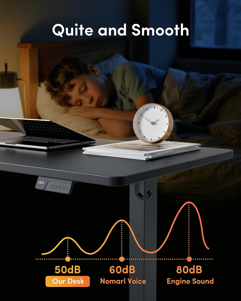 Electric Height Adjustable Standing Desk with Digital Display