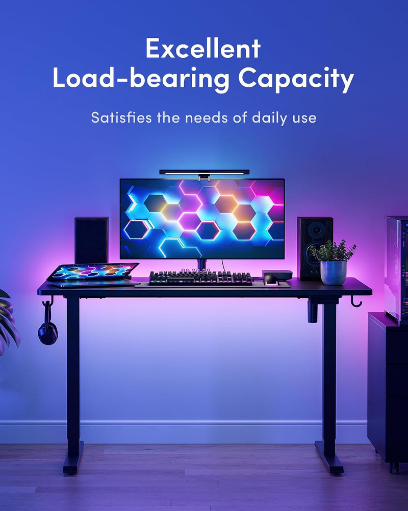 Electric Height Adjustable Standing Desk with Digital Display