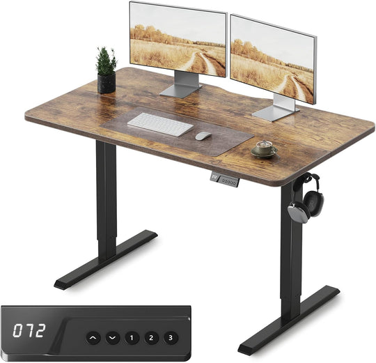 Electric Height Adjustable Standing Desk with Digital Display