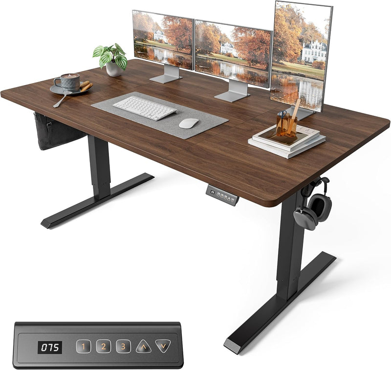 Electric Height Adjustable Standing Desk with Digital Display