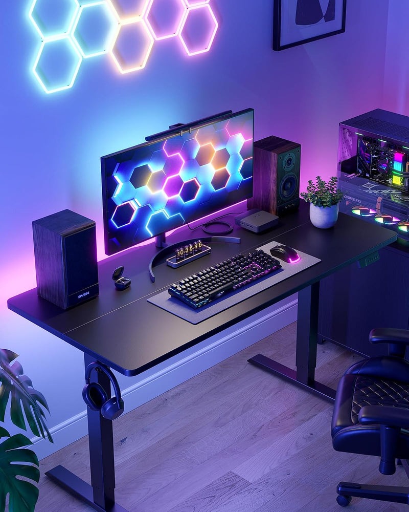 Electric Height Adjustable Standing Desk with Digital Display